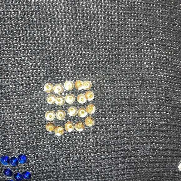 Vintage 80s Gitano Black Sweater with multicolor Sequins - Picture 7 of 10